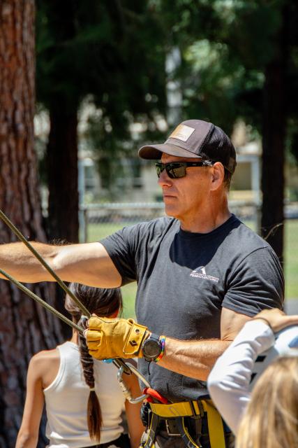 Riedell belaying 